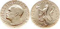 Norwegen 100 Kroner, Friedensnobelpreis 2001 Harald V. pp, mattiert 75,00 EUR  Excl. 15,00 EUR Verzending
