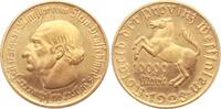 Westfalen 10000 Mark 1923 Freiherr vom Stein, mit Vergoldung stgl 40,00 EUR  Excl. 15,00 EUR Verzending