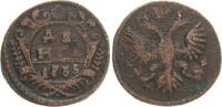 Russland Denga (1/2 Kopeke) Anna Ivanowa (1730-1740) -