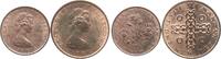 Isle of Man Penny Lot von 12 und 1 Penny -