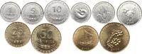 Ost Timor Lot Lot von 5 Münzen -