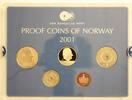 Norwegen ab 50 Øre Harald V., Proofset 2001 -