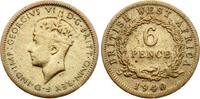British West-Afrika Sixpence Georg VI. -