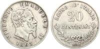 Italien 20 Centesimi Vittorio Emanuele II., 1861-1878 -