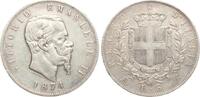Italien 5 Lire Vittorio Emanuele II., 1861-1878 -