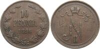 Finnland 10 Penniä Nikolaus II (Russland) -