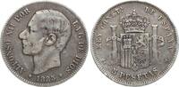 Spanien 5 Pesetas Alfonso XII. -