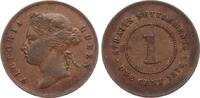 Strait Settlements 1 Cent Victoria -