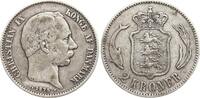 Dänemark Christian IX. 2 Kroner 1875 ss-/ss