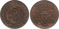 5 Øre 1908 Dänemark Frederik VIII fstgl