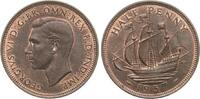 Großbritannien 1/2 Penny Georg VI., 1936-1952, the Golden Hind -