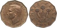 Großbritannien Threepence Georg VI., 1936-1952 -