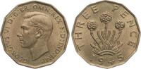 Großbritannien Threepence Georg VI., 1936-1952 -