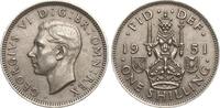 Großbritannien Shilling Georg VI., 1936-1952, schottischer Löwe -