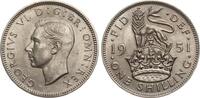 Großbritannien Shilling Georg VI., 1936-1952, englischer Löwe -