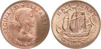 Großbritannien 1/2 Penny Elisabeth II., 1936-1952, the Golden Hind -