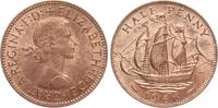 Großbritannien 1/2 Penny Elisabeth II., 1936-1952, the Golden Hind -