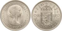 Großbritannien One Shilling Elisabeth II., 1952-2022, schottisches Wappen -