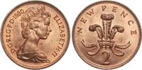 Großbritannien 2 New Pence Elisabeth II., 1952-2022 -