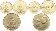 Vanuatu Lot von 3 Kleinmünzen -
