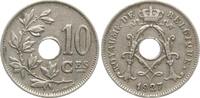 Belgien 10 Centimes Albert I., 1909-1934 -