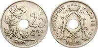 Belgien 25 Centimes Albert I., 1909-1934 -