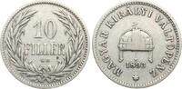 Ungarn, Haus Habsburg 10 Filler Franz Josef 1848-1918 -