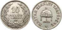Ungarn, Haus Habsburg 10 Filler Franz Josef 1848-1918 -