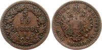 Österreich/Haus Habsburg 5/10 Kreuzer Franz Josef, 1848 - 1916 -