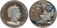 Kanada One Ounce Elisabeth II., auf ihren 90. Geburtstag, mit Farbapplikationen -
