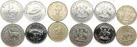 Uganda Shillings Lot von 6 Kursmünzen -