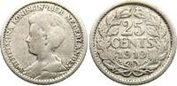 Niederlande 25 Cent Wilhelmina, 1890-1949 -