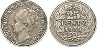 Niederlande 25 Cent Wilhelmina, 1890-1949 -