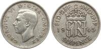 Großbritannien Sixpence Georg VI., 1936-1952 -