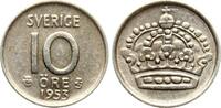 Schweden 10 Öre Gustav VI. Adolf, 1950-1973 -