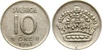 Schweden 10 Öre Gustav VI. Adolf, 1950-1973 -