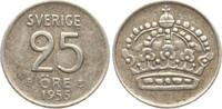 Schweden 25 Öre Gustav VI. Adolf, 1950-1973 -