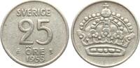 Schweden 25 Öre Gustav VI. Adolf, 1950-1973 -