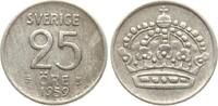Schweden 25 Öre Gustav VI. Adolf, 1950-1973 -