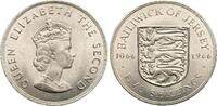Jersey 5 Shillings Elisabeth II., zur 1000-Jahrfeier -