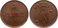 Finnland 5 Penniä Nikolaus II (Russland) -