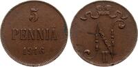 Finnland 5 Penniä Nikolaus II (Russland) -