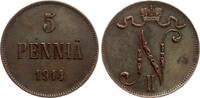 Finnland 5 Penniä Nikolaus II (Russland) -