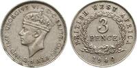 British West-Afrika Threepence Georg VI. -