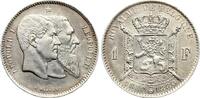 Belgien 1 Franc Leopold II., 1865-1909 -