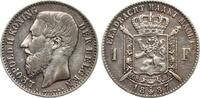 Belgien 1 Franc Leopold II., 1865-1909 -