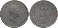 Dänemark 2 Skilling Frederik VI. -