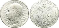 Polen 10Zlotych 2. Republik, Kopf der Königin Jadwiga n. links -