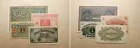 Deutschland Lot von 4 Banknoten nach WK I -