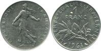  1 Franc 1961 1 Franc Semeuse Nickel vz 60,00 EUR  Excl. 9,50 EUR Verzending
